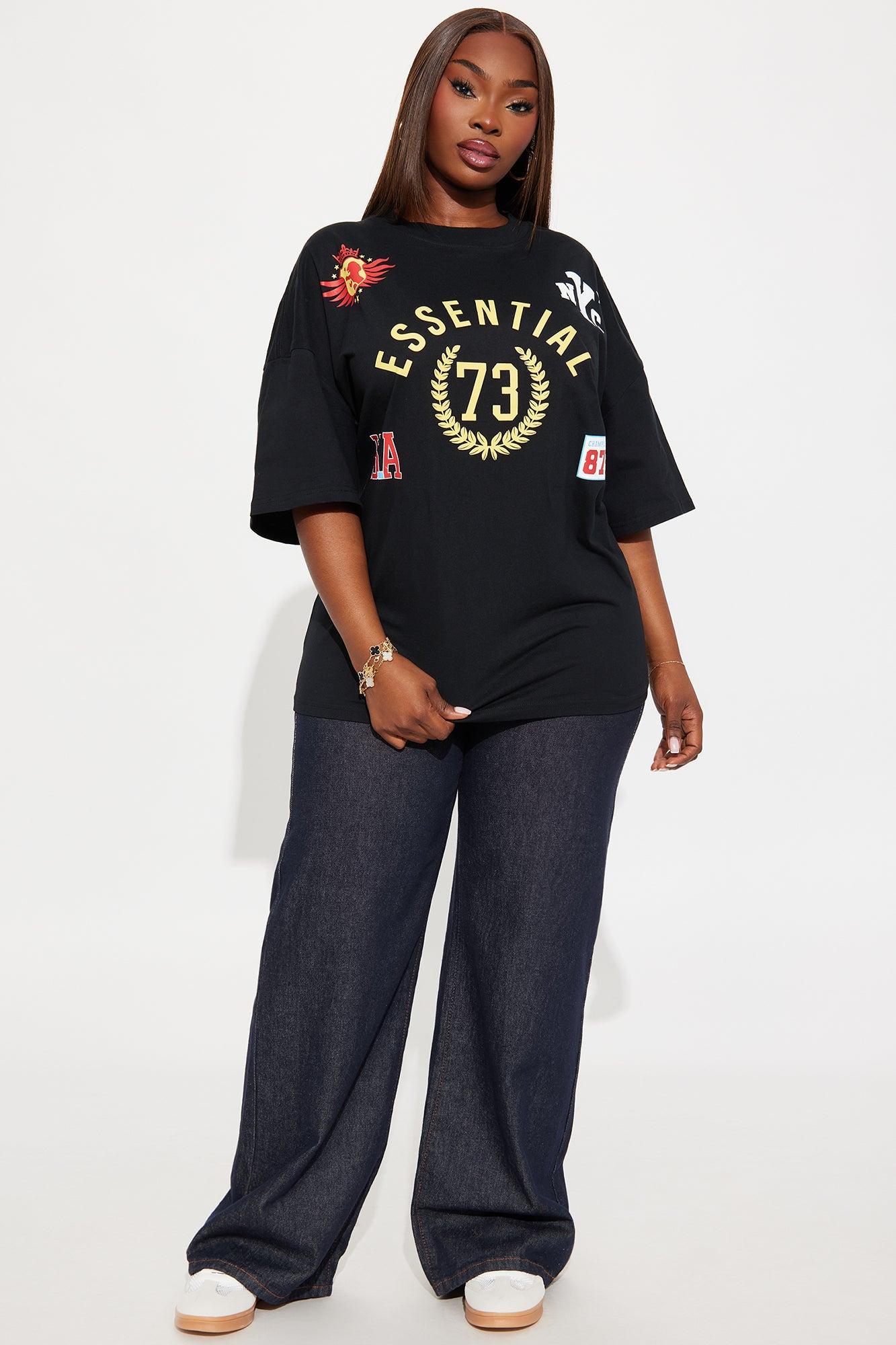 Essential 73 Washed Tee - Black Product Image
