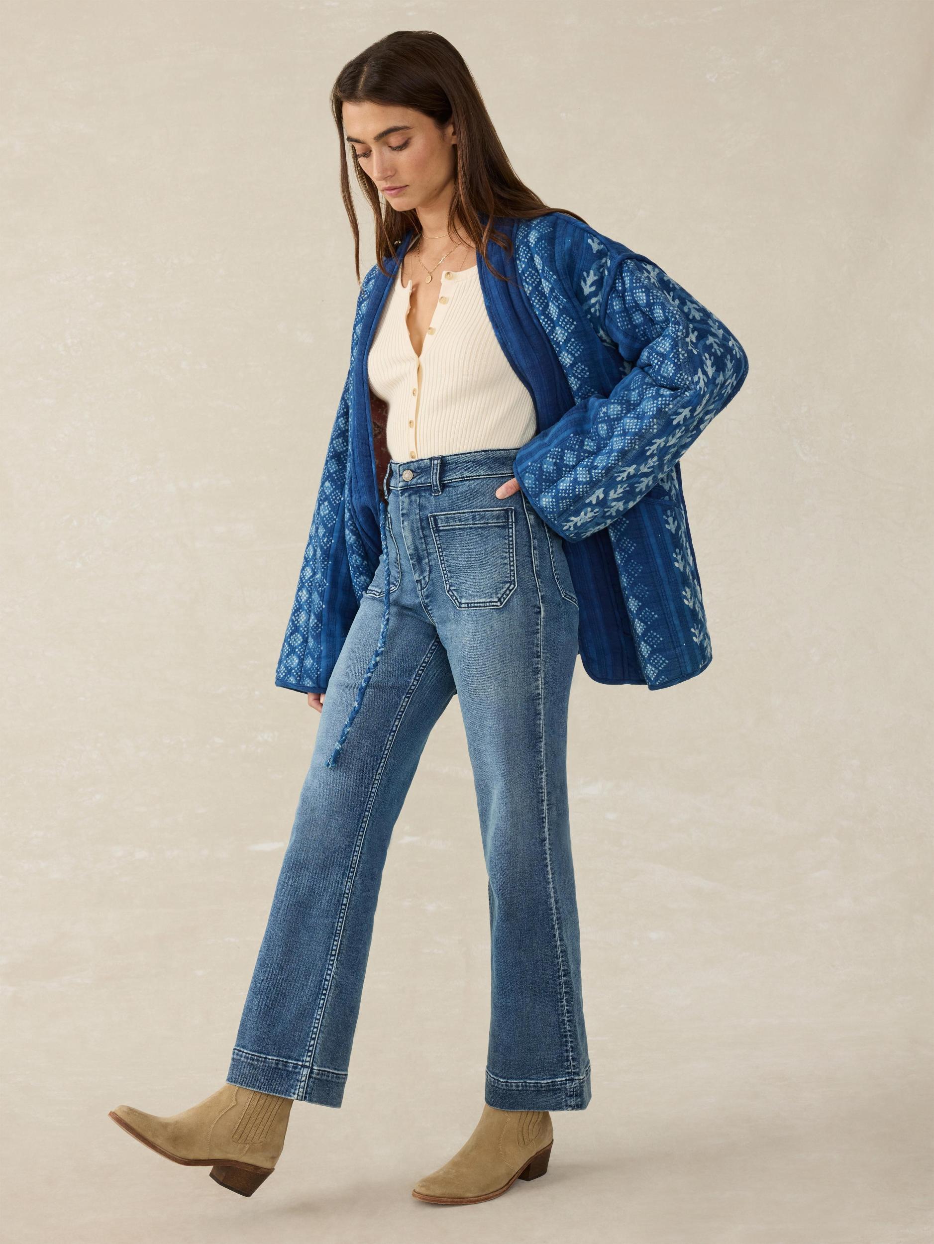 Sun Valley Quilted Jacket - Indigo Valley Female Product Image