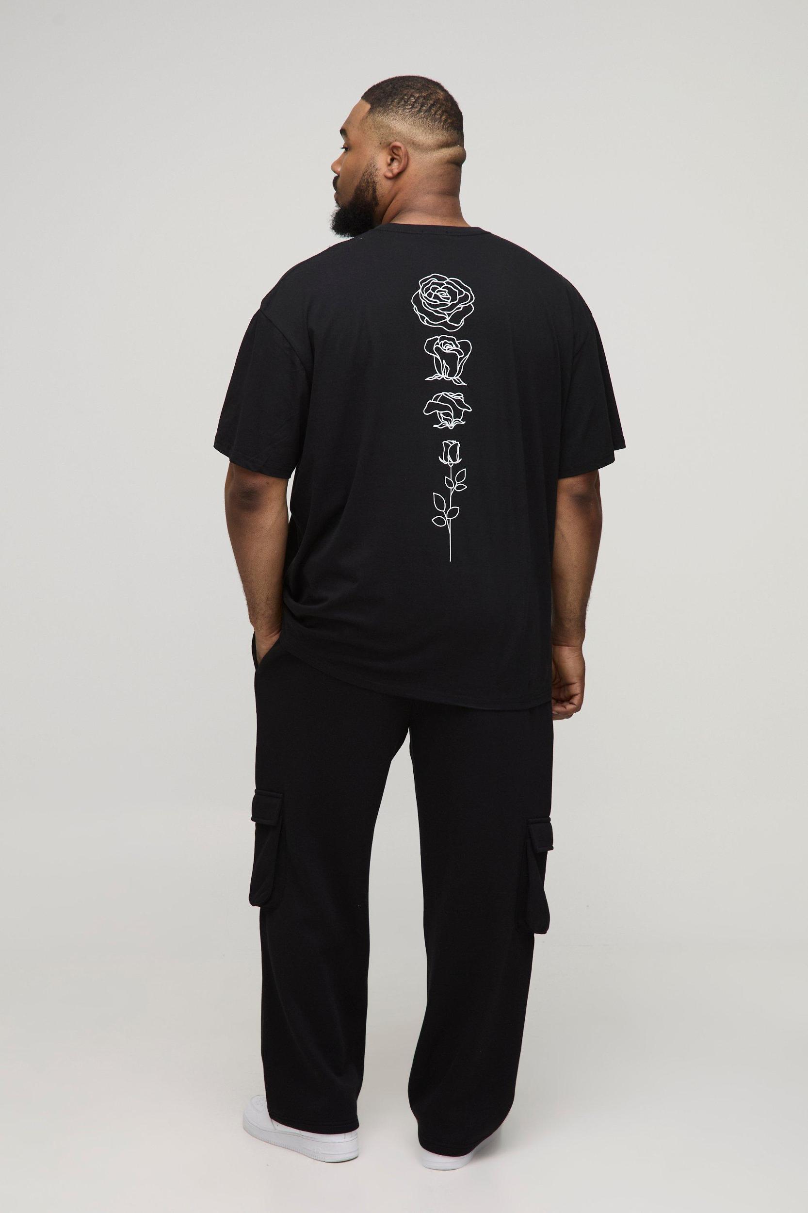 Plus Oversized Drop Crotch Cargo Sweatpants | boohooMAN USA Product Image