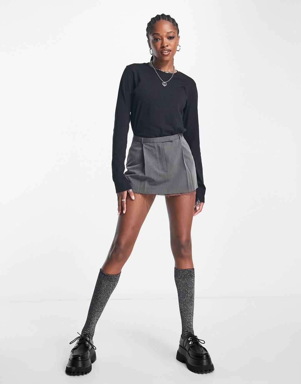 Weekday Essence standard long sleeve top Product Image