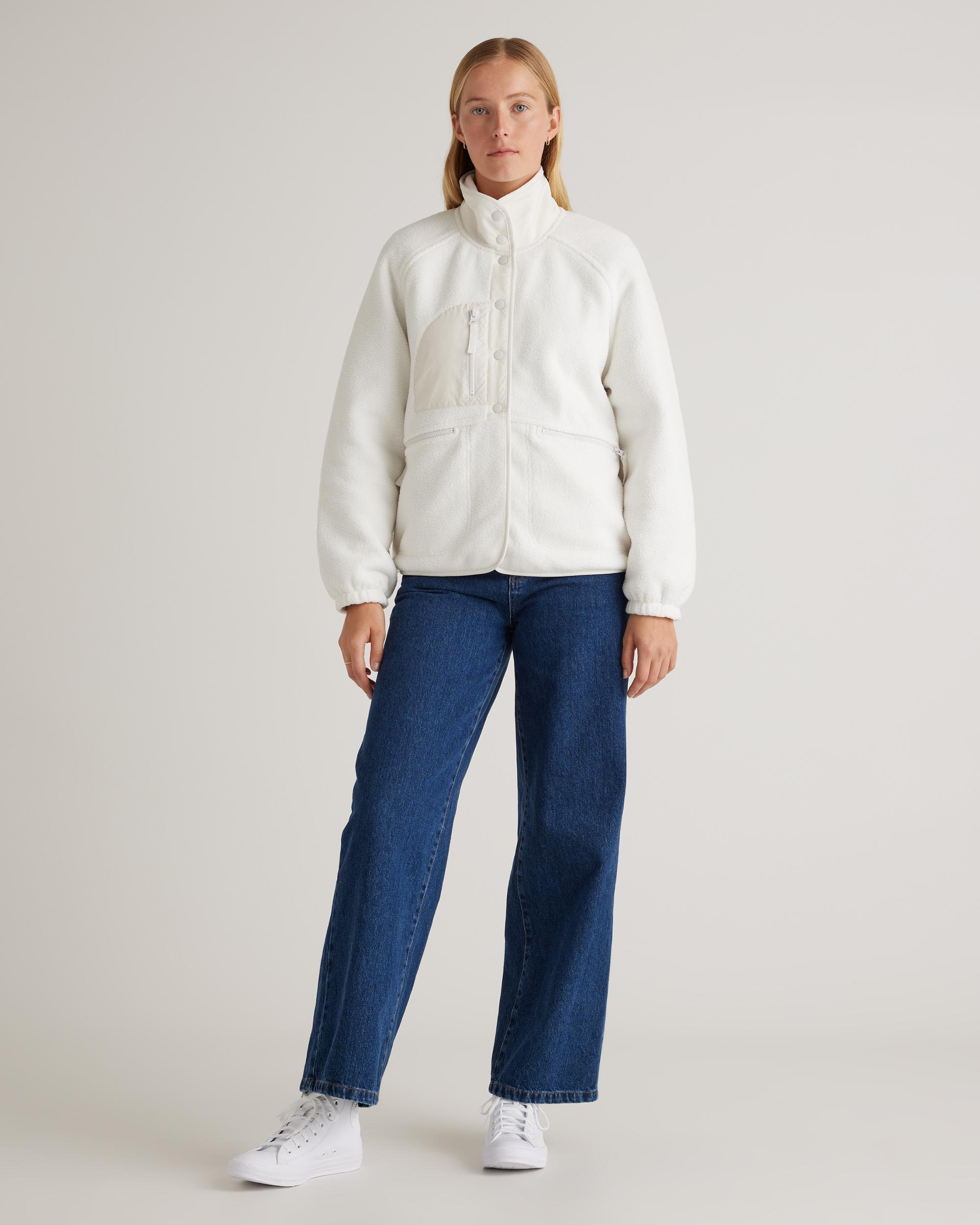 Quince | Women's Sherpa Snap Front Jacket 100% Polyester Product Image