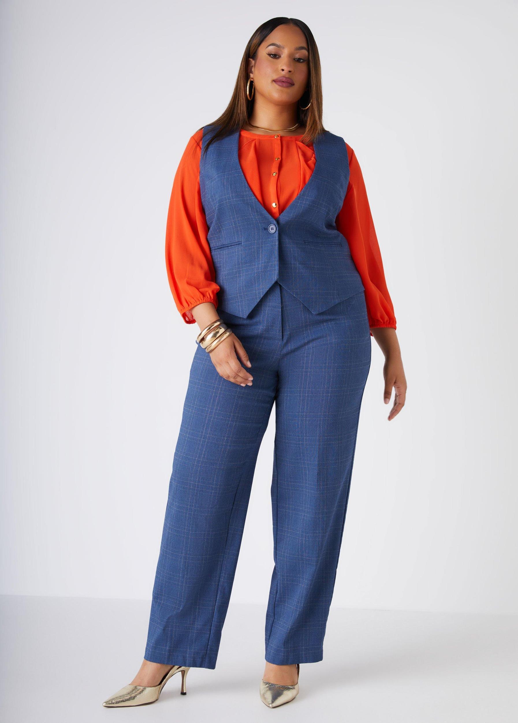 Plaid Twill Trousers Product Image