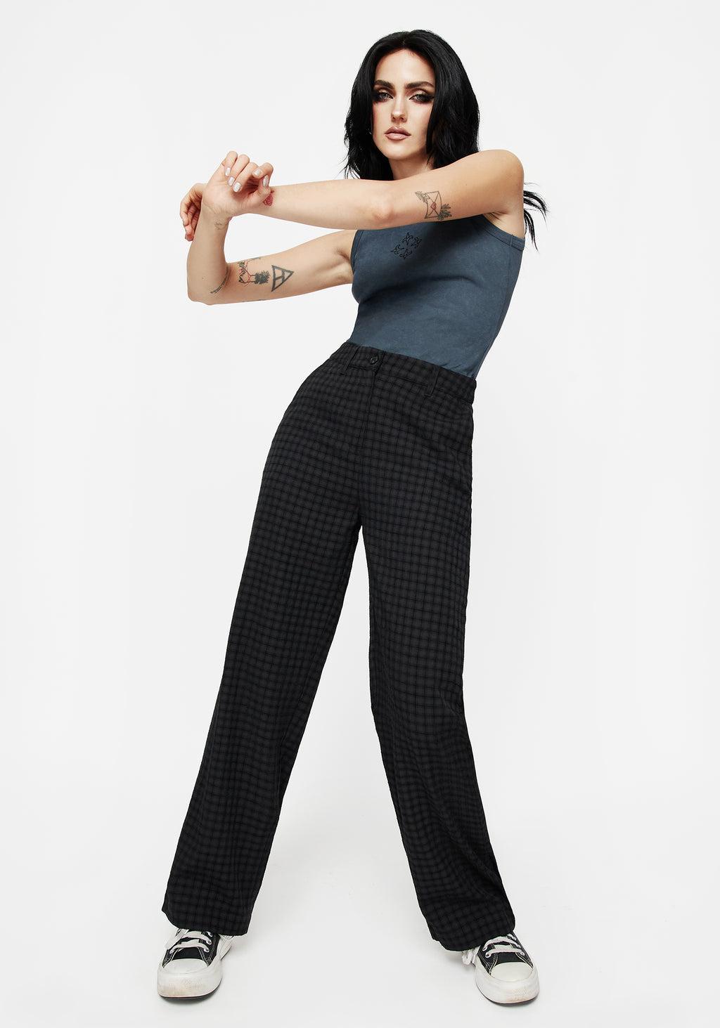 Ziggy Check Straight Leg Trousers Product Image