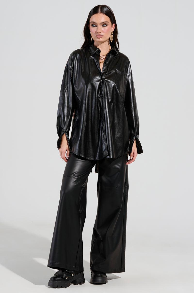 LANA BUTTON DOWN MULTI FUNCTION BLOUSE Product Image