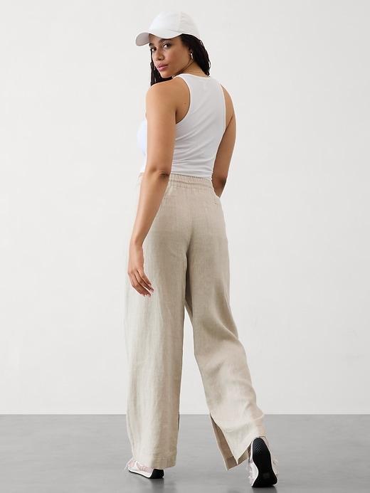 Retreat Linen High Rise Wide Leg Pant Product Image