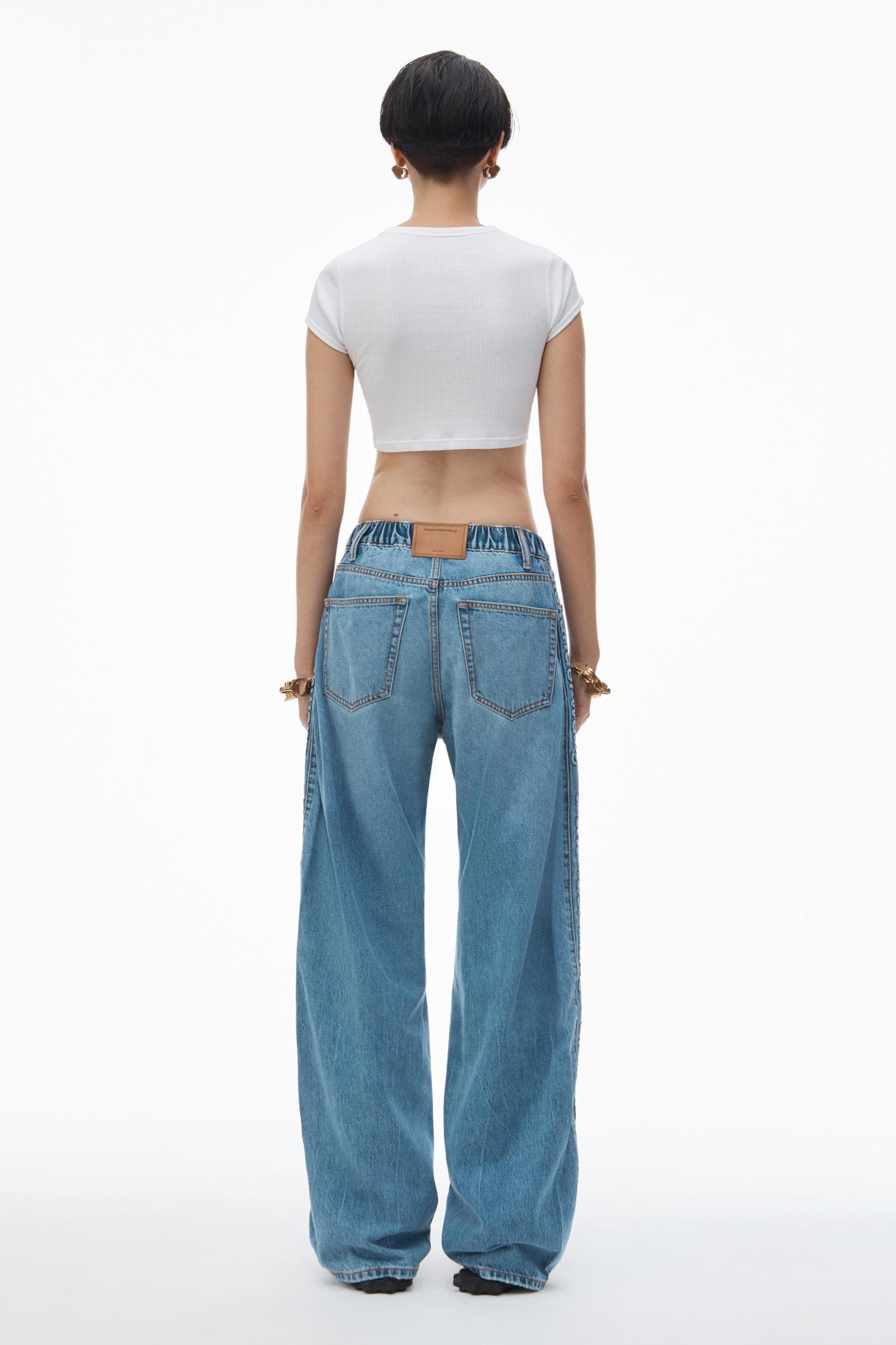 Logo-embossed Balloon Jeans Product Image