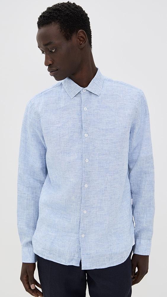 Orlebar Brown Giles Linen Button Down Shirt | Shopbop Product Image