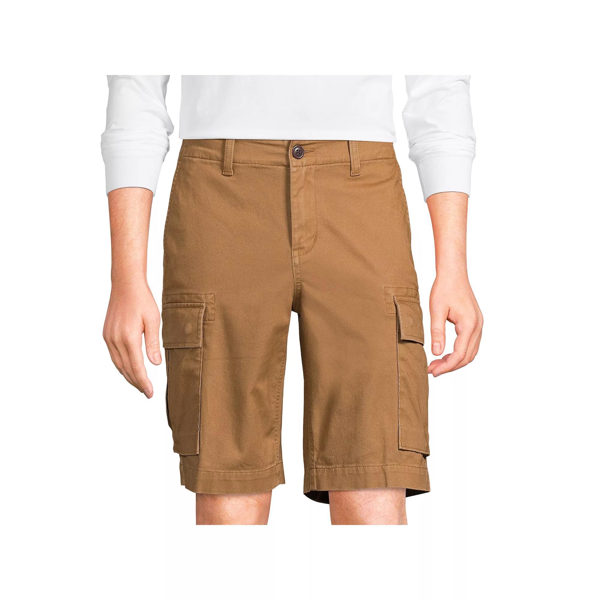 Men's Lands' End Comfort First Knockabout Cargo Shorts, Size: 34, Antique Bronze Product Image