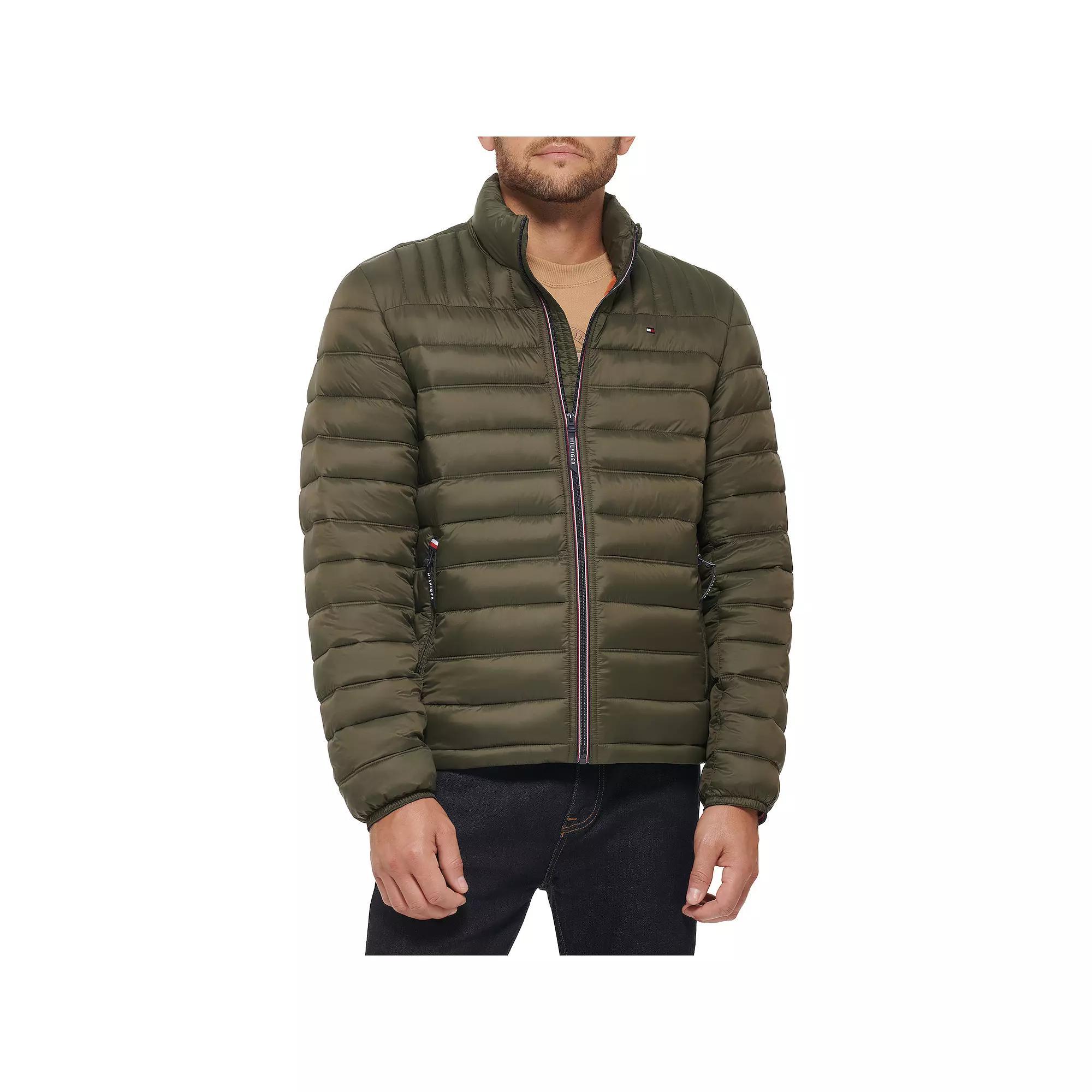 Men's Tommy Hilfiger Packable Puffer Jacket, Size: Medium, Brown Product Image