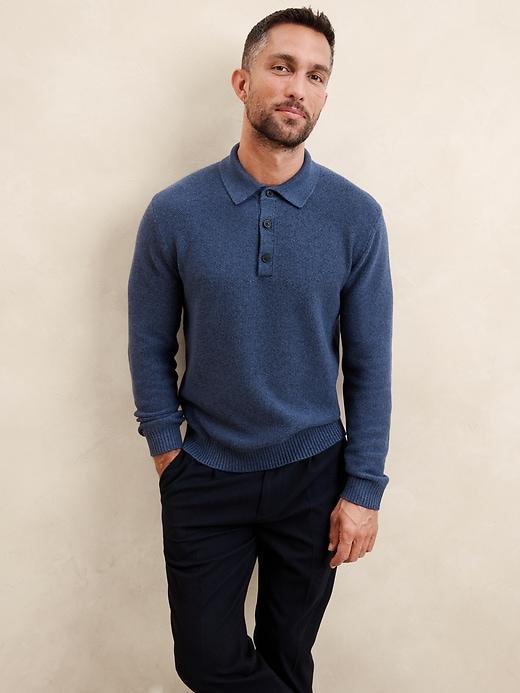 Seed Stitch Polo Product Image