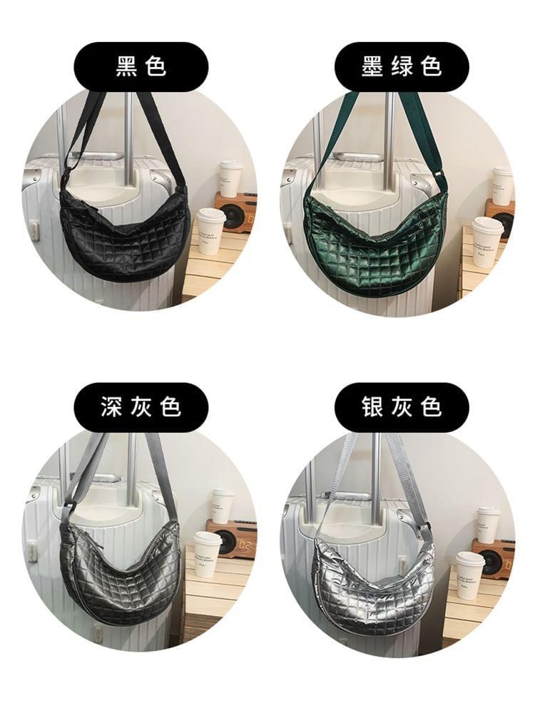 Plain Quilted Crossbody Bag Product Image