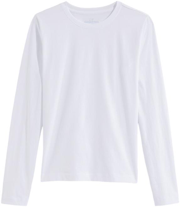 Pima Cotton Long-Sleeve Crewneck Tee Product Image