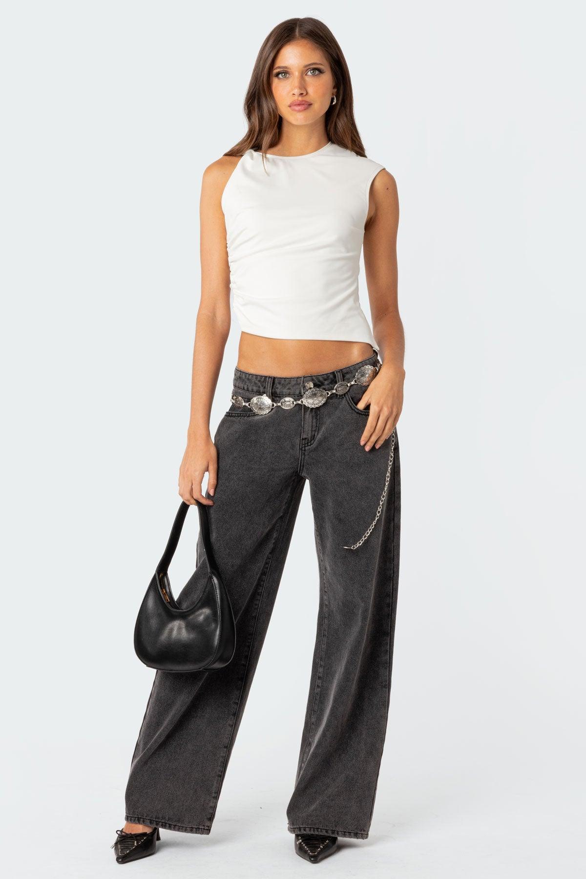 Raelynn Washed Low Rise Jeans Product Image
