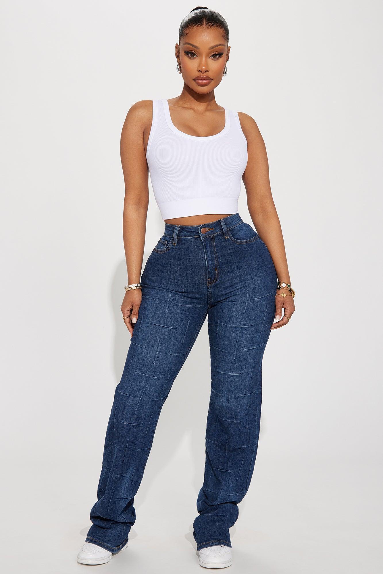 Celeste Ribbed Seamless Tank - White Product Image