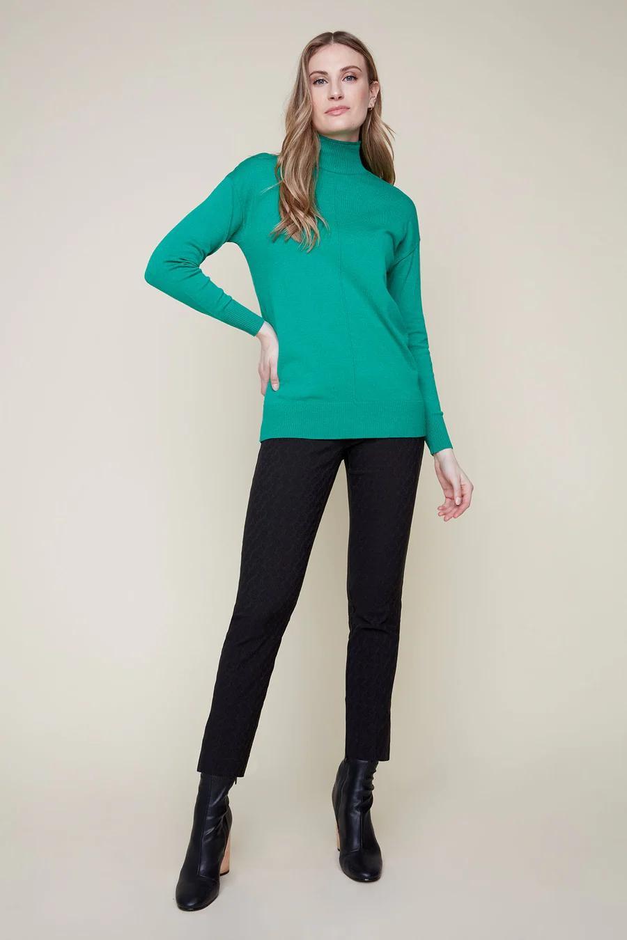 Funnel Neck Knit Sweater Product Image
