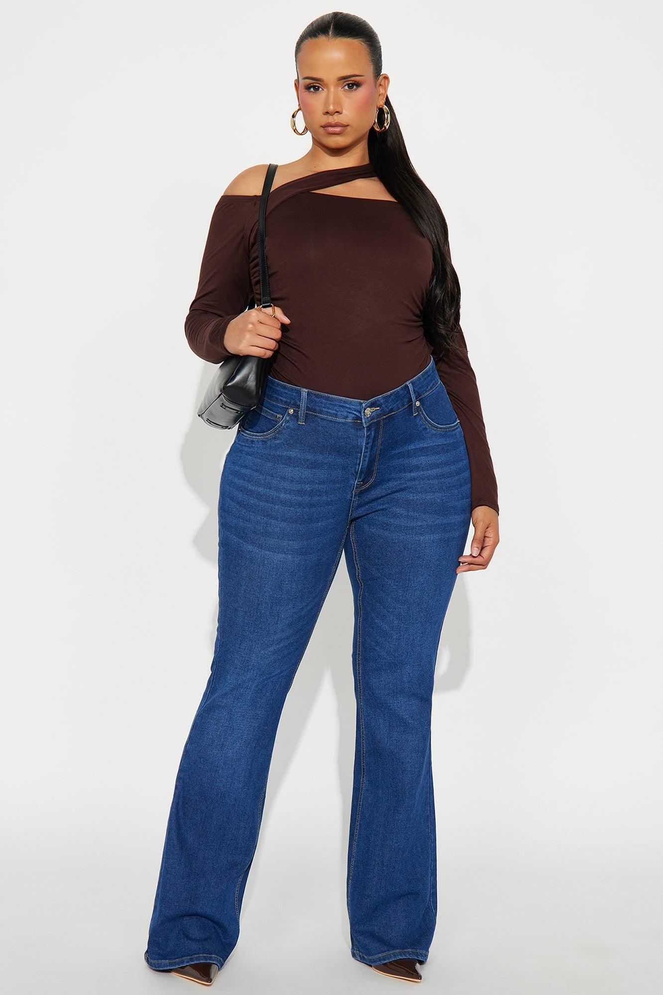 Best Ever Low Rise Flare Jeans - Dark Wash Product Image
