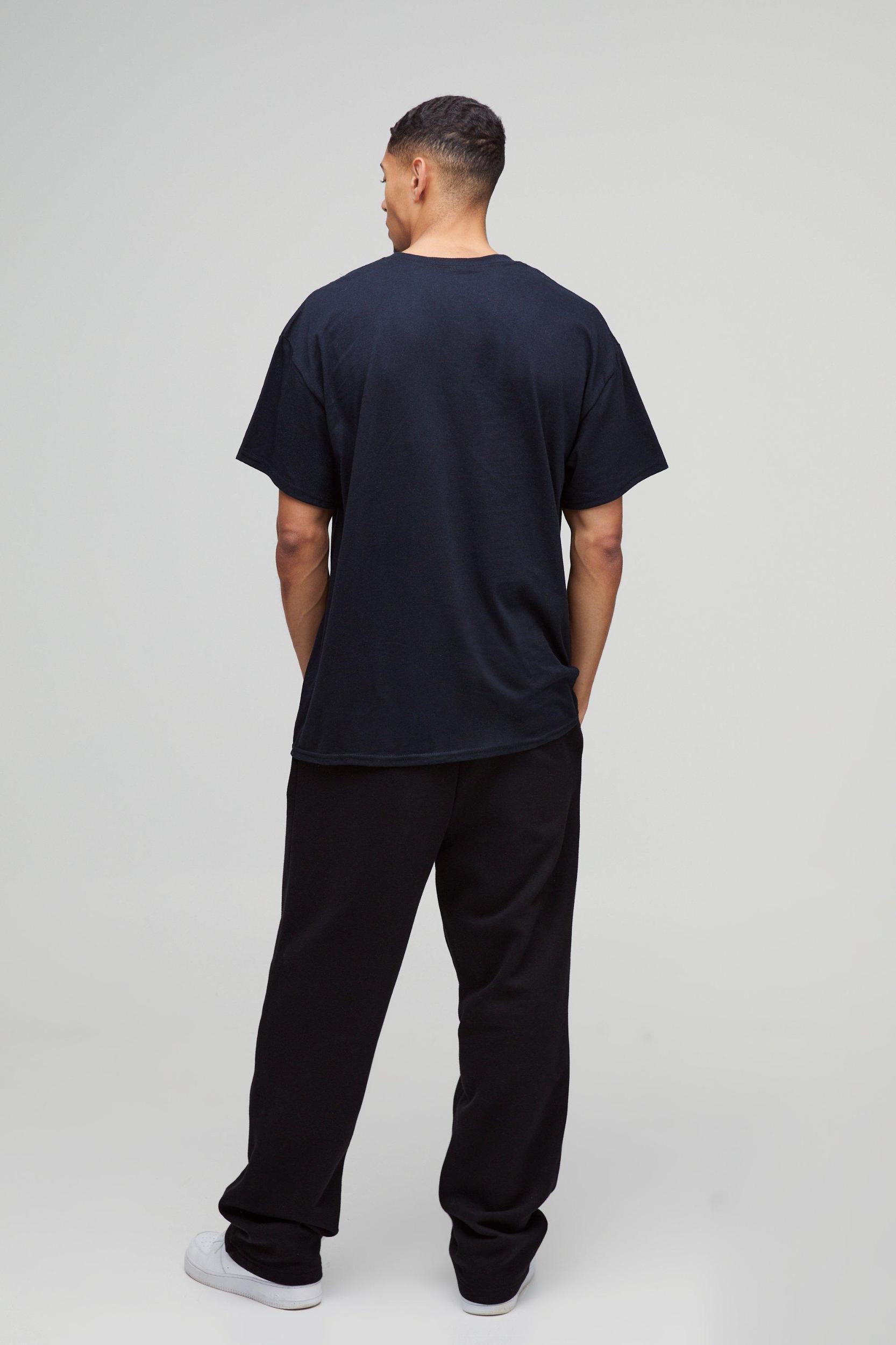 Oversized Disney Mickey Mouse Over Seam License T-Shirt | boohooMAN USA Product Image