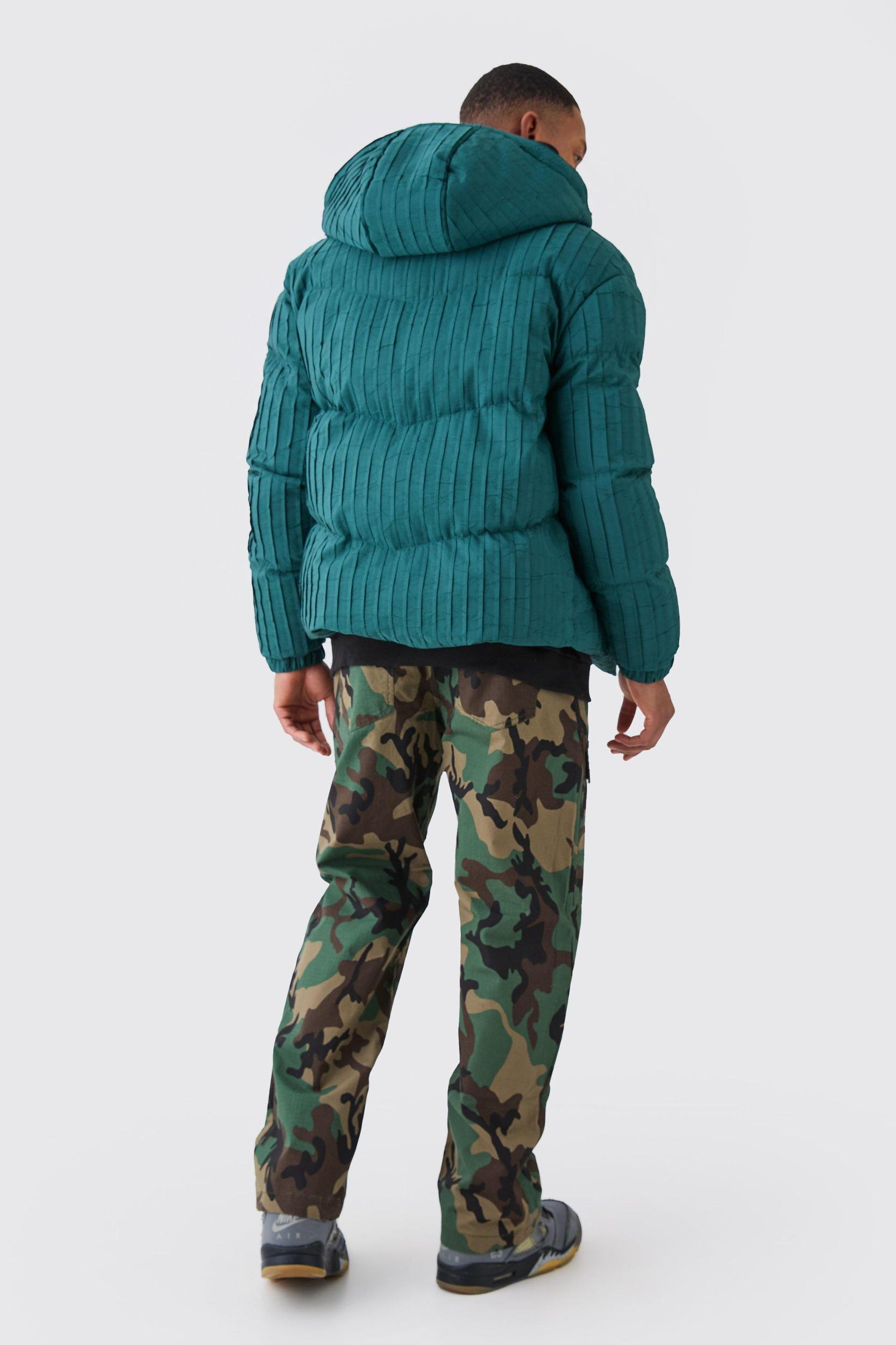 Relaxed Gusset Ripstop Camo Cargo Pants | boohooMAN USA Product Image