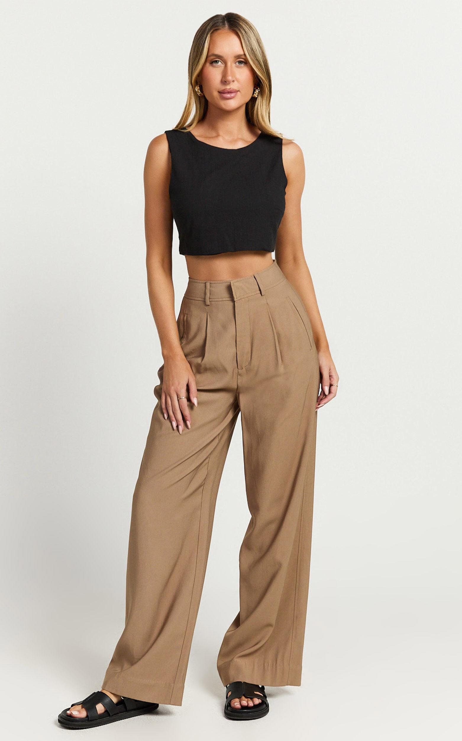 Loxley Top - Tie Up Top in Black Product Image