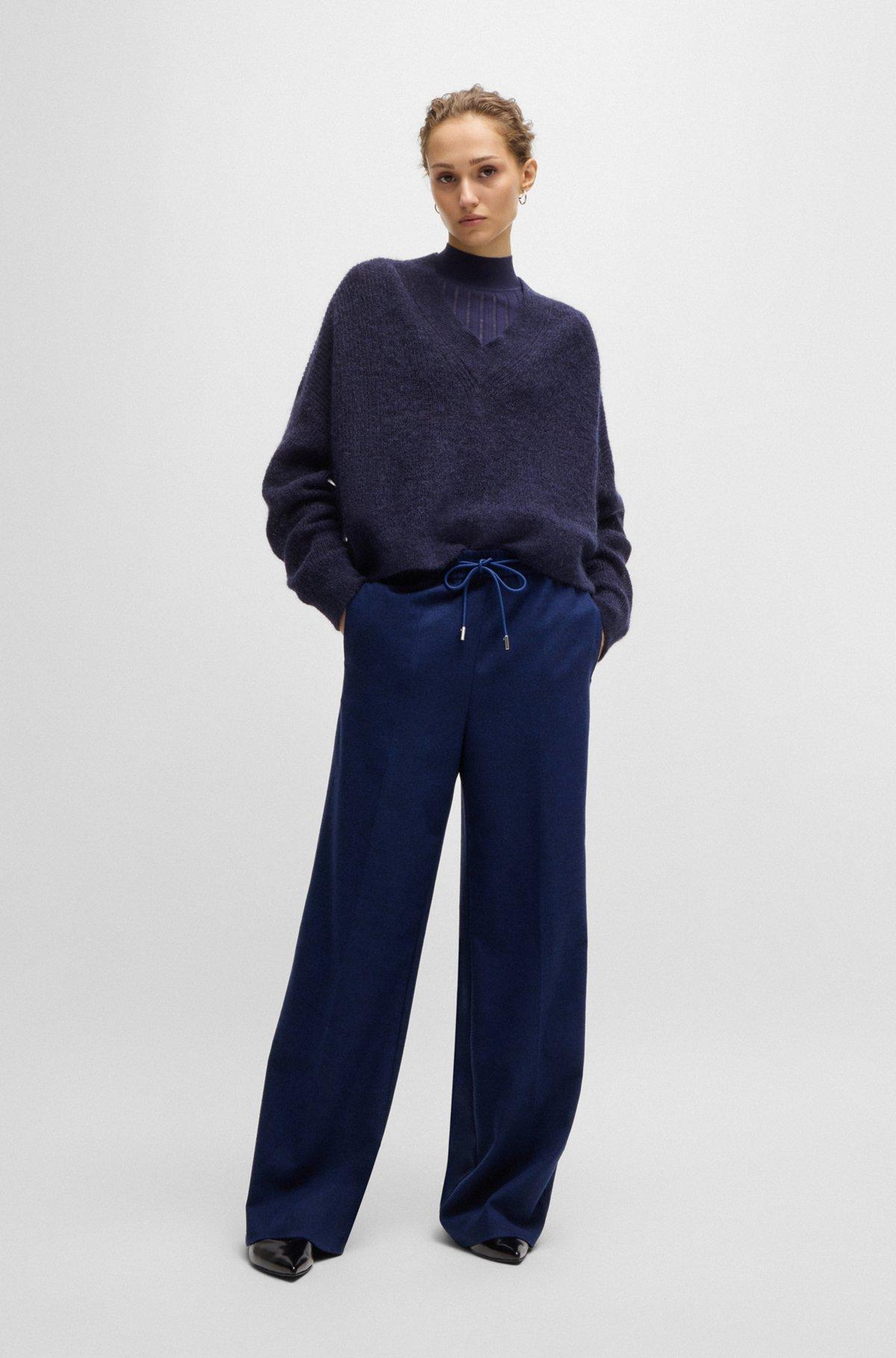 Relaxed-fit trousers with a wide leg Product Image