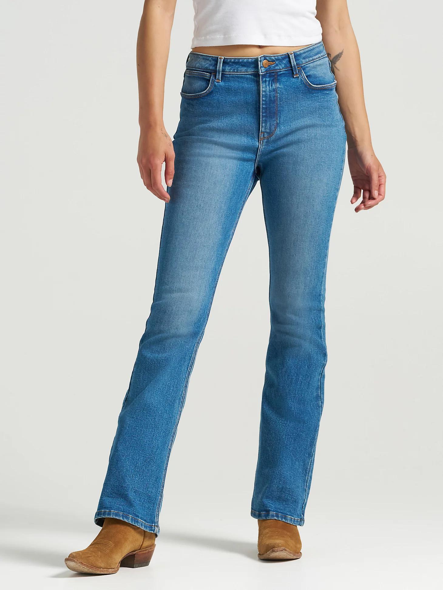 Women's Wrangler® High Rise Bold Boot Jean | Women's JEANS | Wrangler® Product Image