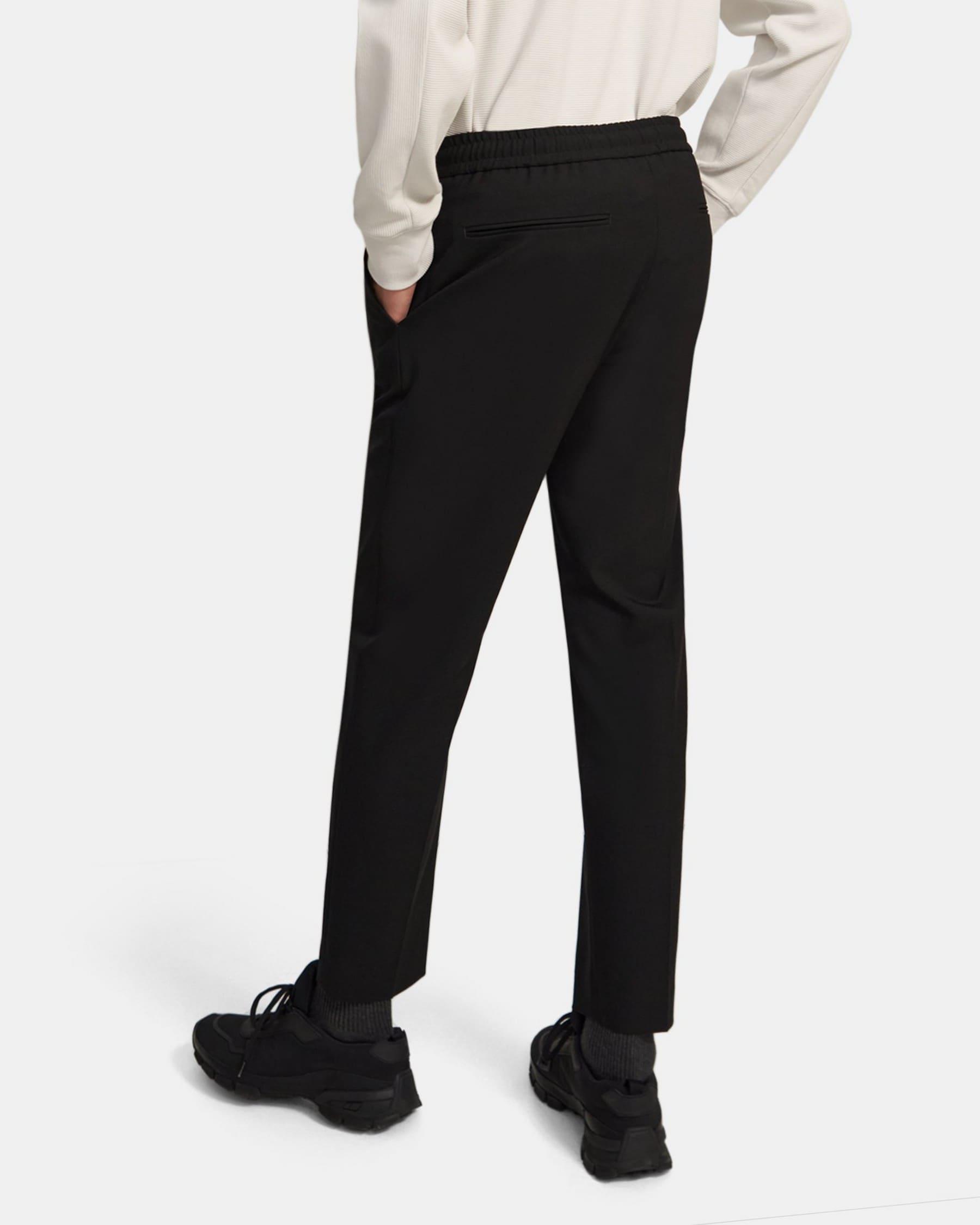 Drawstring Pant in Bonded Wool Twill Product Image