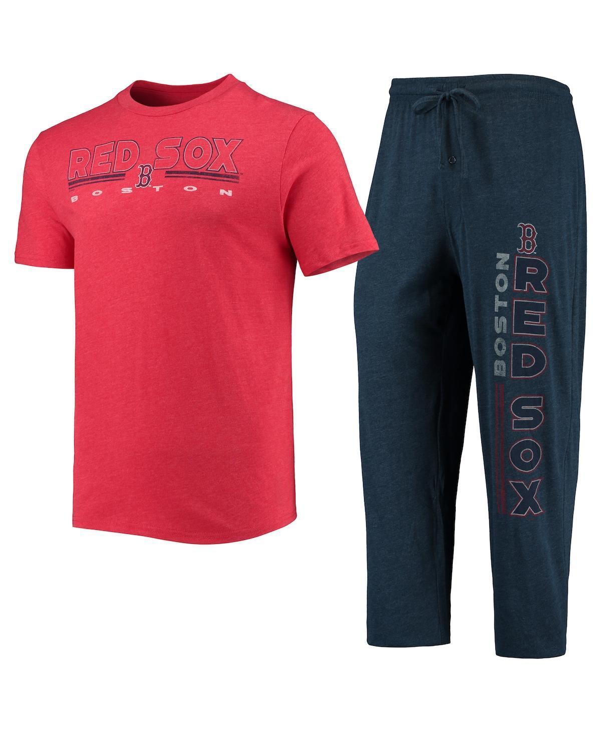 Men's Concepts Sport Navy/Red Boston Red Sox Meter T-Shirt and Pants Sleep Set, Size: 4XL, Blue Product Image