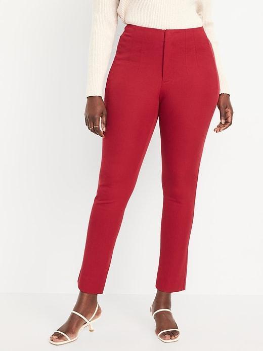 Extra High-Waisted Polished Pixie Skinny Ankle Jeans Product Image