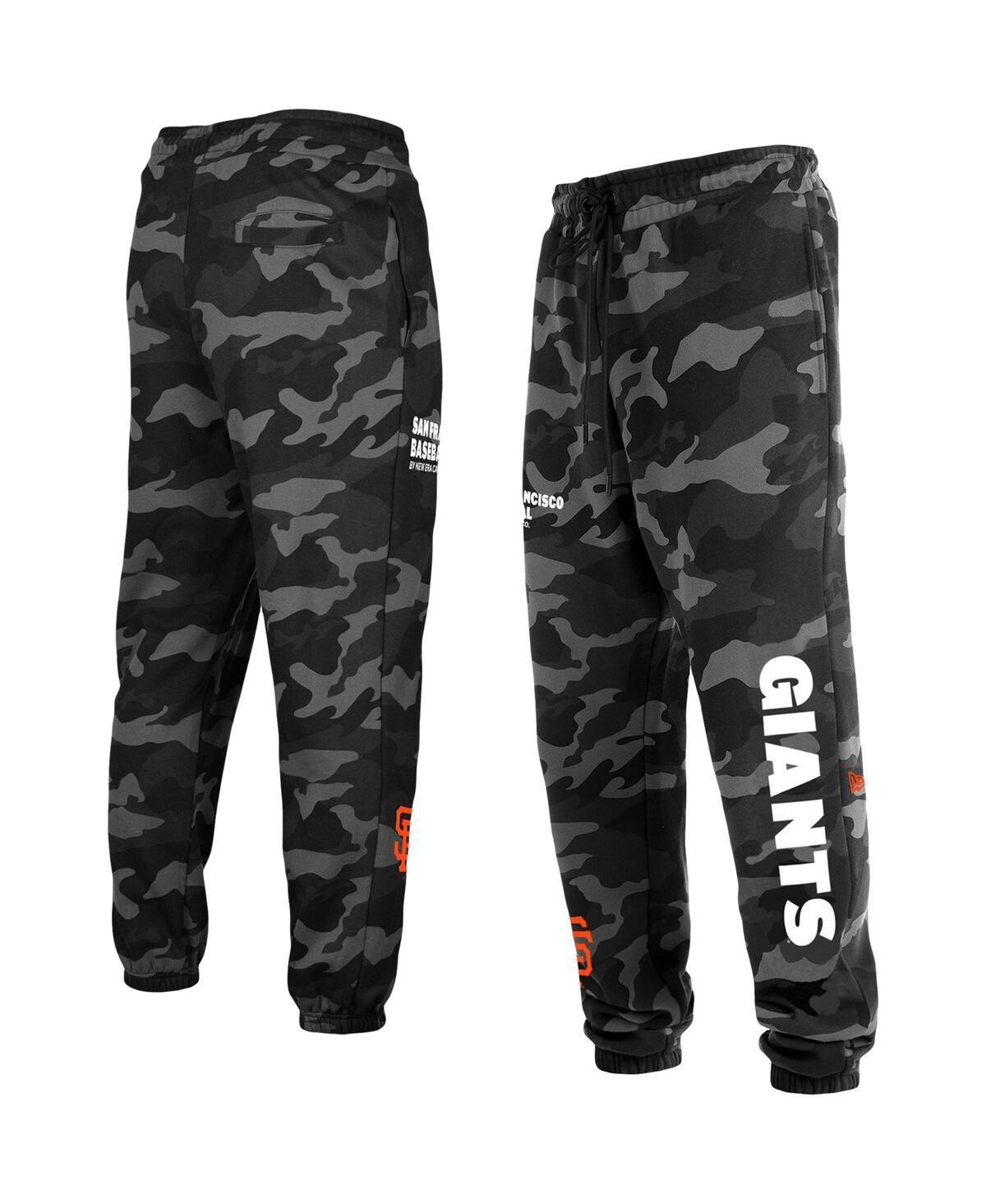 Men's New Era Black San Francisco Giants Camo Jogger Pants, Size: XL Product Image