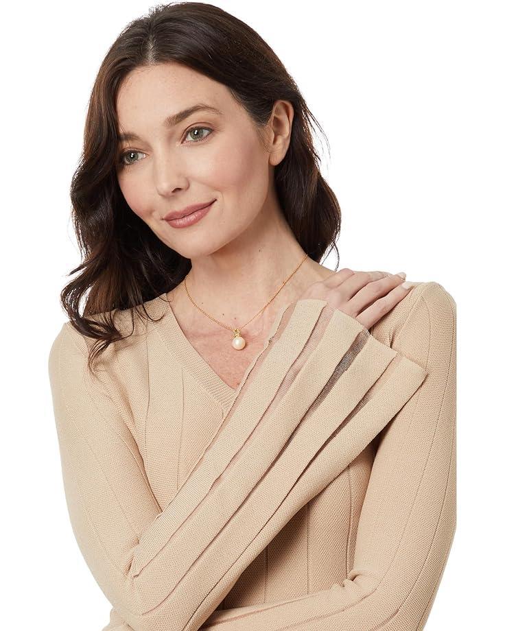 Long Sleeve Shirred Woven Blouse Crepe Georgette Product Image
