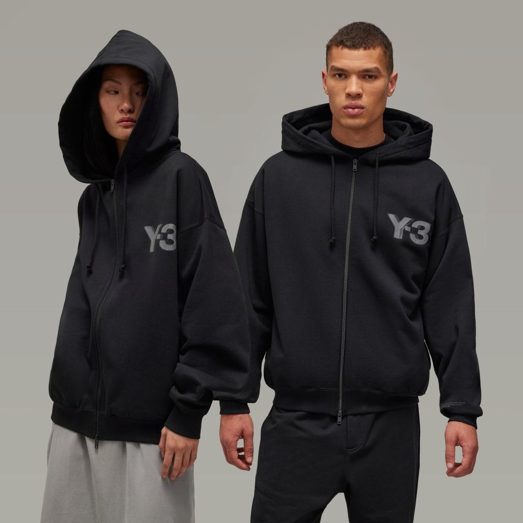 Y-3 Logo Zip Hoodie Product Image