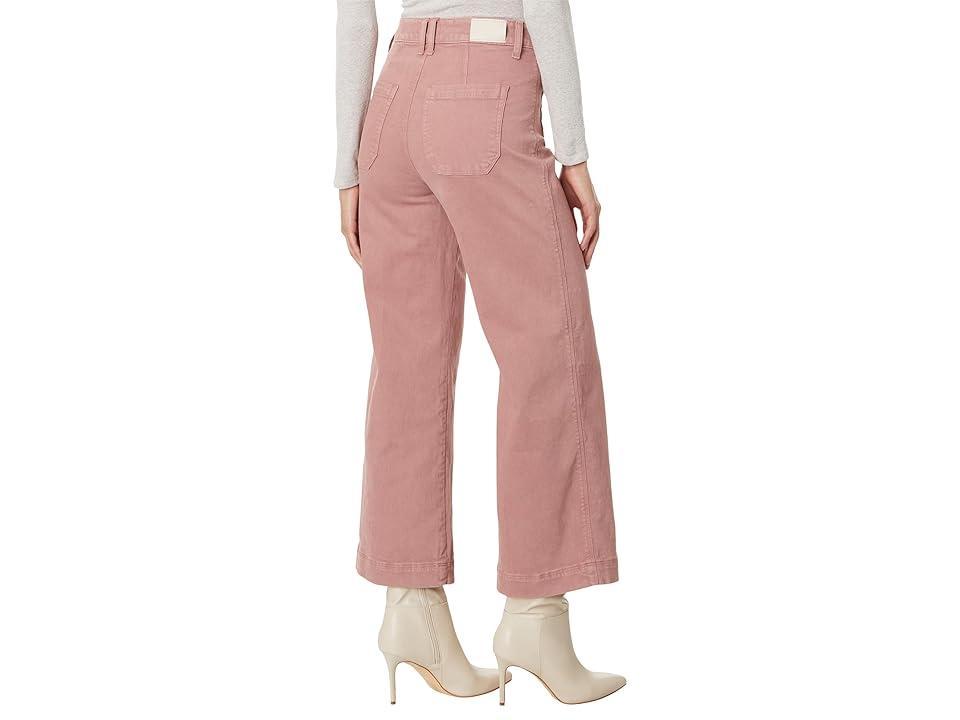 Paige Anessa Patch Pockets Exposed Buttonfly in Vintage Dark Rose Blush (Vintage Dark Rose Blush) Women's Jeans Product Image