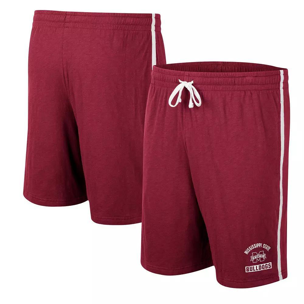 Men's Colosseum Maroon Mississippi State Bulldogs Thunder Slub Shorts, Size: XL, Mst Red Product Image