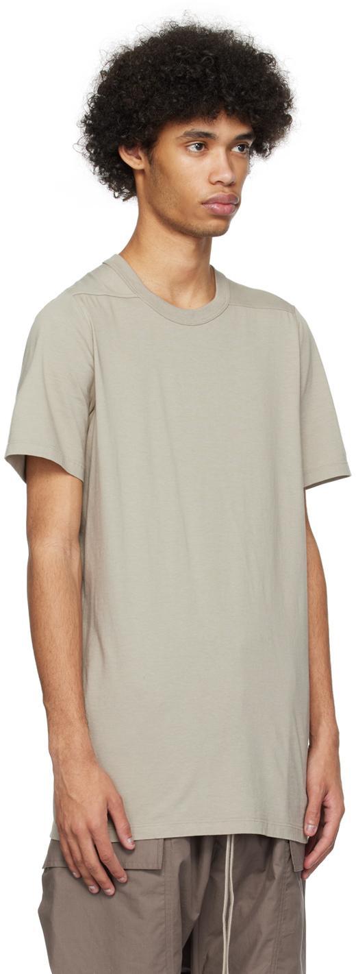 RICK OWENS Level T-shirt In Pearl Product Image
