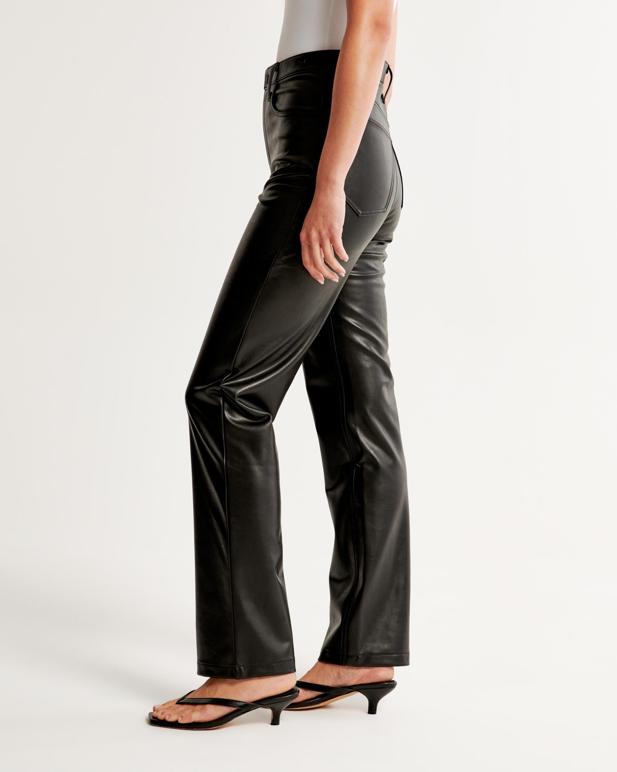 Vegan Leather 90s Straight Pant Product Image