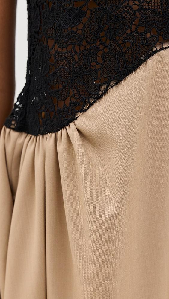 Kika Vargas Camel Light Wool Nelida Dress | Shopbop Product Image