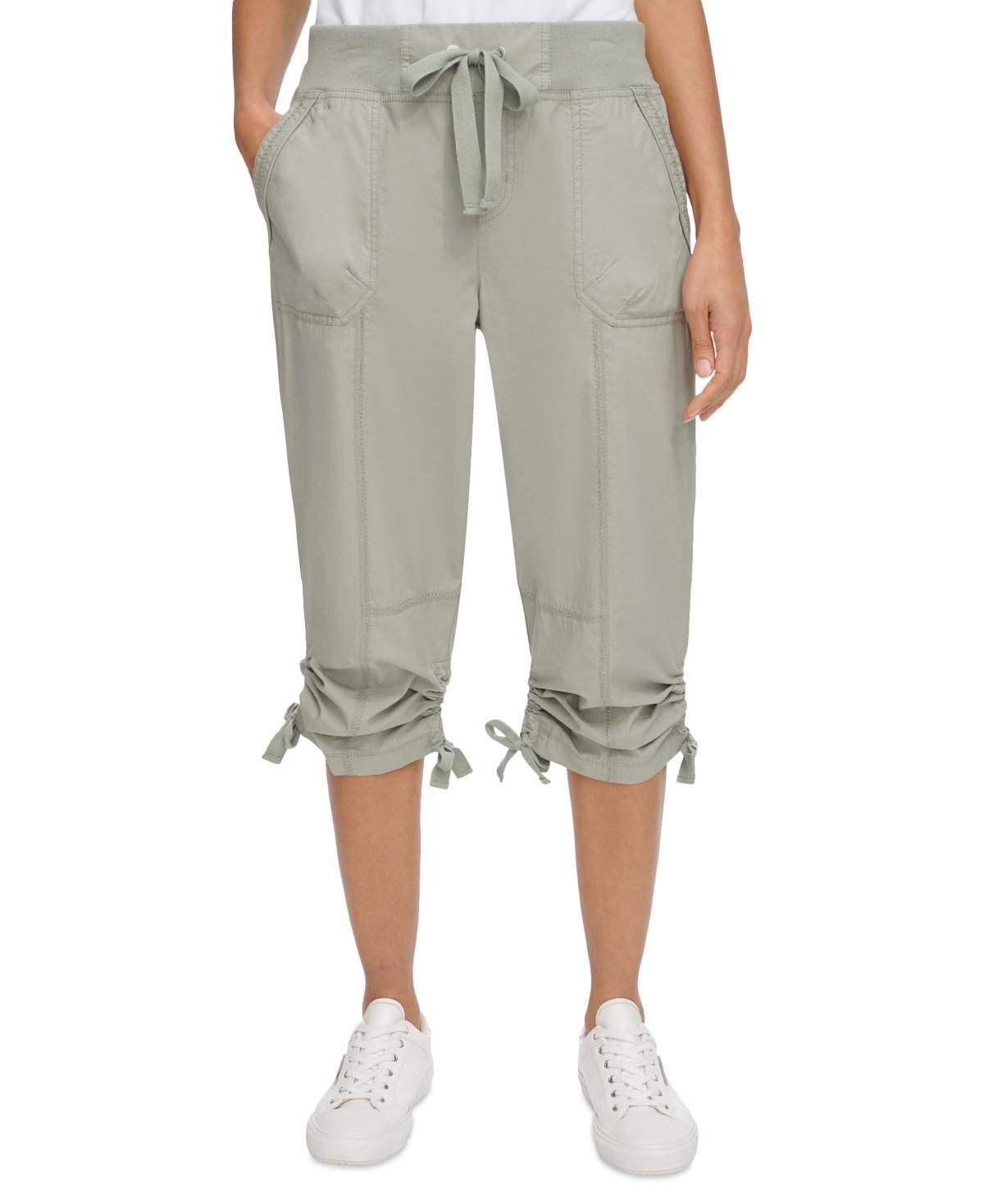 Calvin Klein Womens Convertible Cargo Capri Pants Product Image