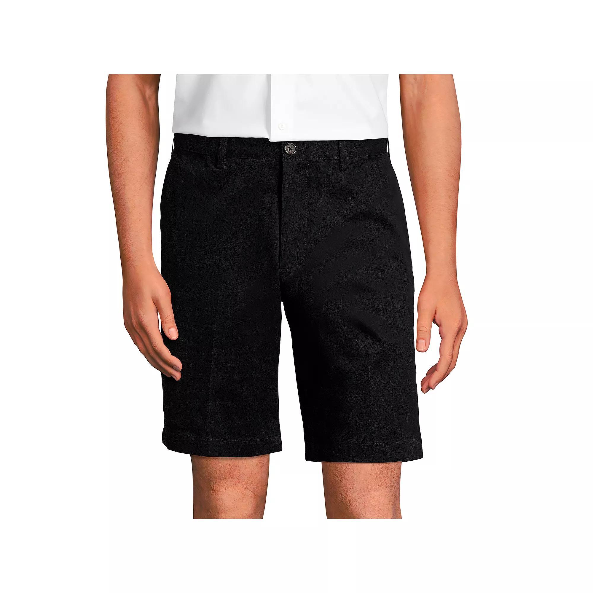 Men's Lands' End Comfort-Waist Classic-Fit 9-inch No-Iron Chino Shorts, Size: 40, Radiant Blue Product Image