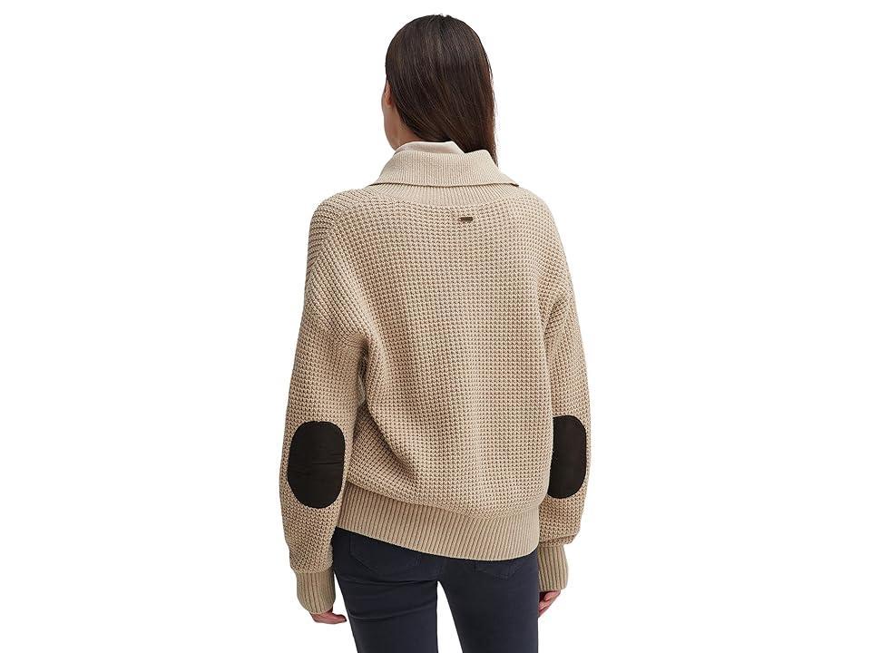 Barbour Barbour Woodside Knitted Jumper (Oatmeal) Women's Clothing Product Image