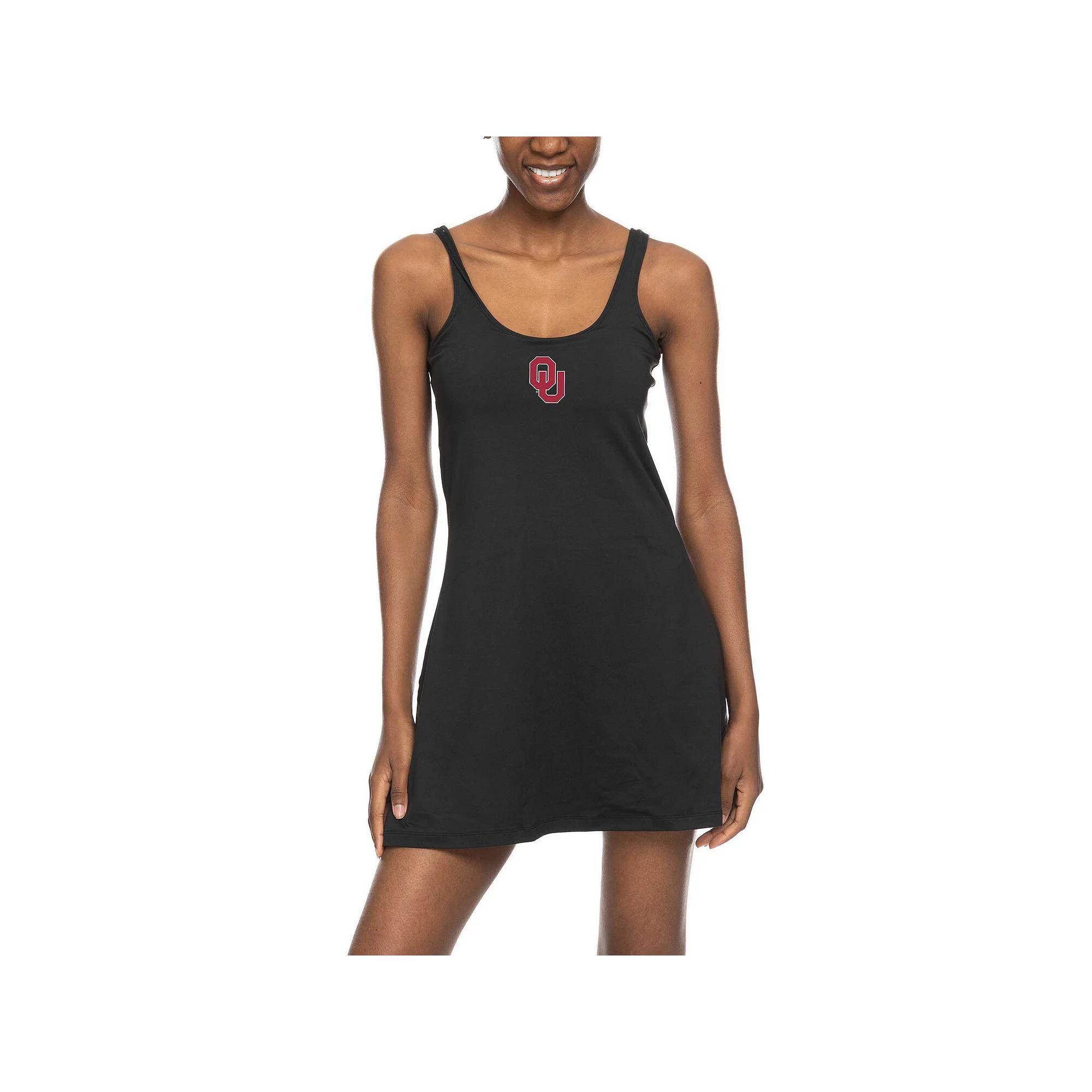 Women's ZooZatz Black Oklahoma Sooners Logo Scoop Neck Dress, Size: Medium Product Image