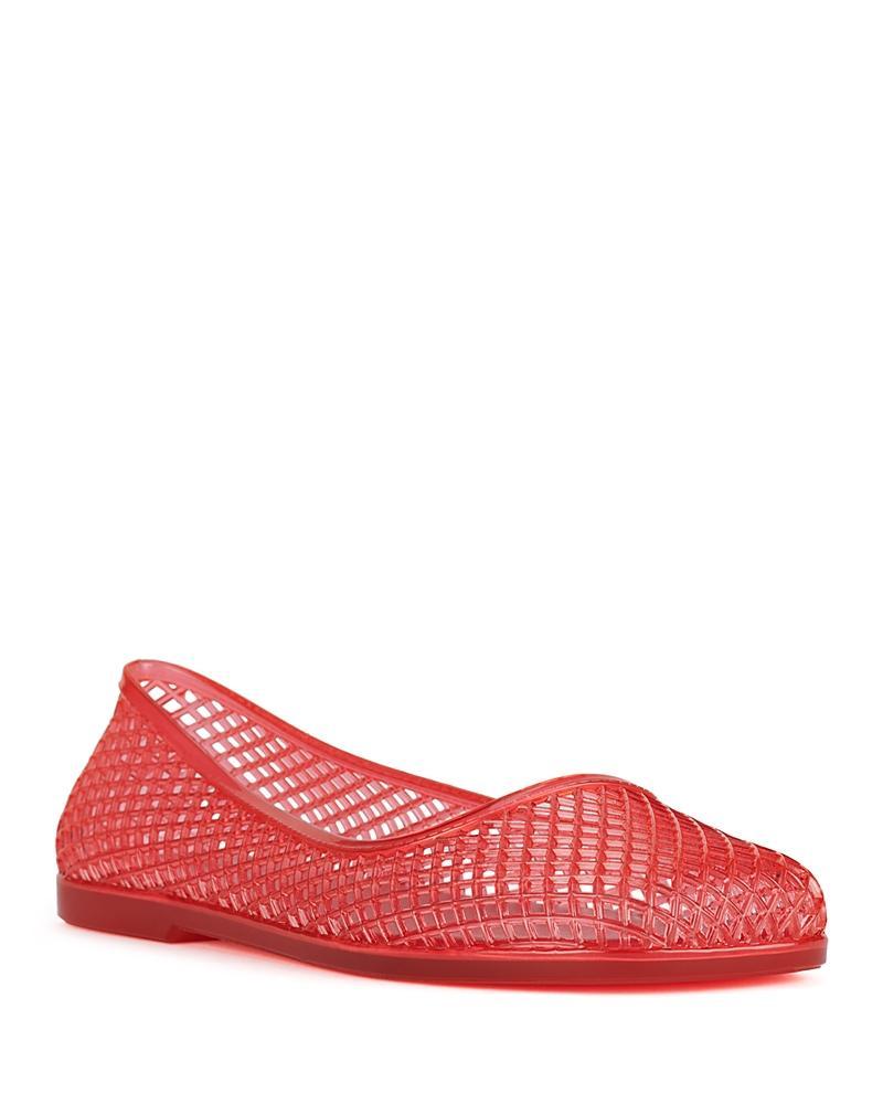 Jeffrey Campbell Womens Day-Off Cutout Jelly Flats Product Image