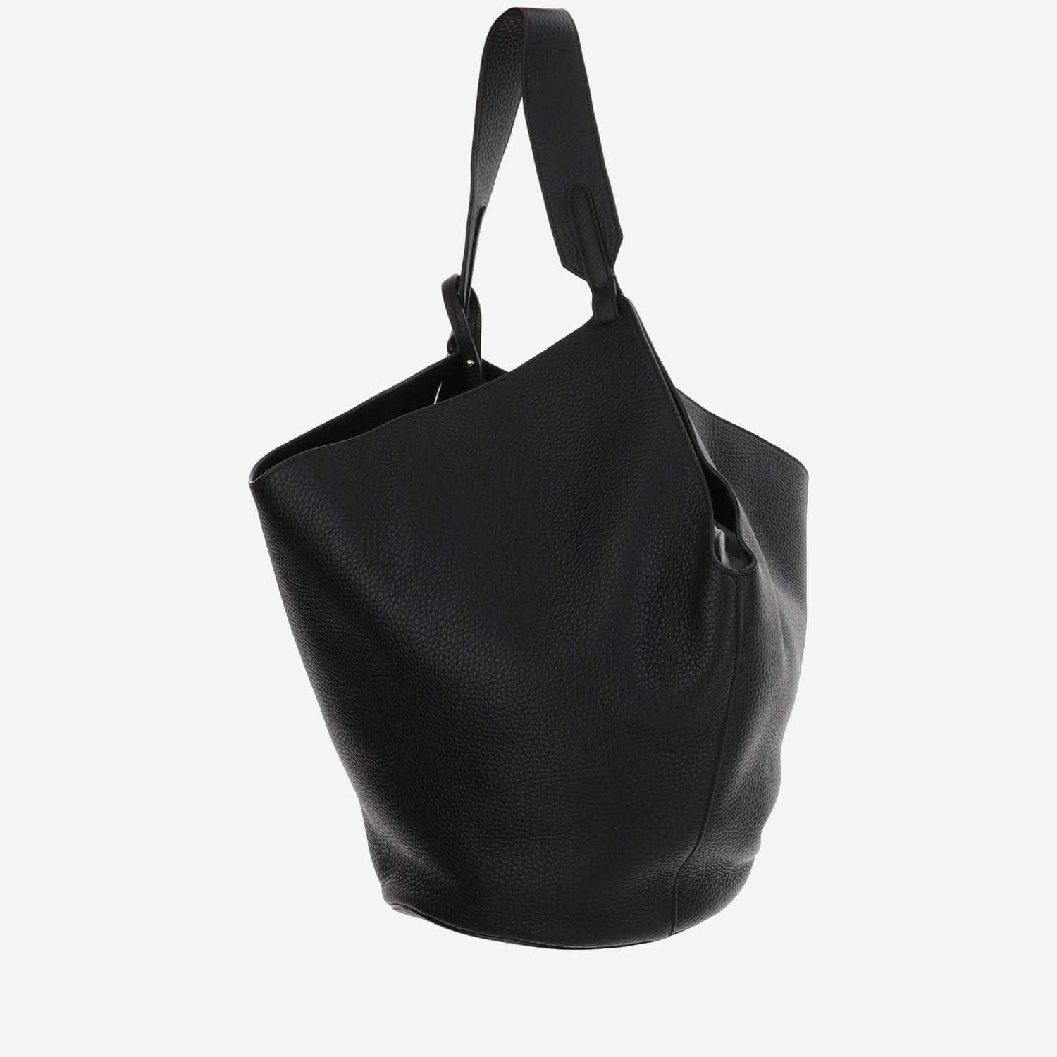 KHAITE Lotus Medium Shoulder Bag In Black Product Image