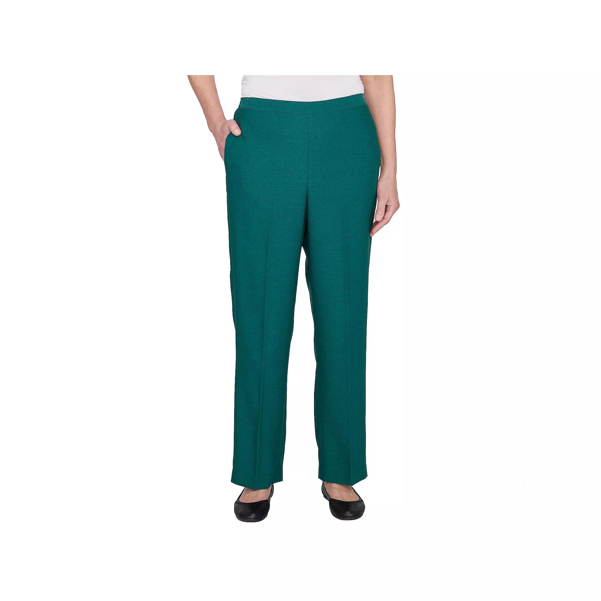 Women's Alfred Dunner Classic Emerald Short Pants, Size: 8 Short, Green Product Image