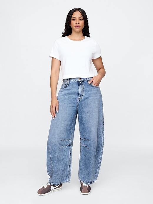 High Rise UltraSoft Horseshoe Jeans Product Image