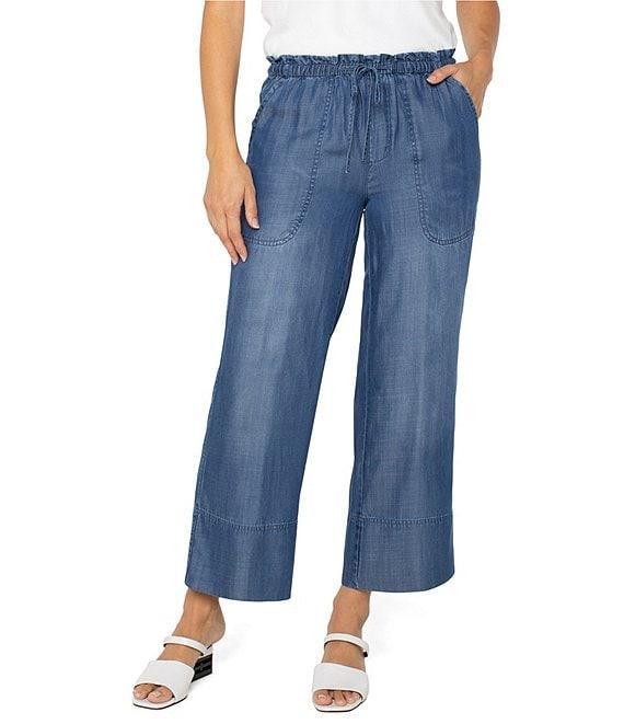 Liverpool Los Angeles Pull-On Tie Waist Wide Leg Pants Product Image