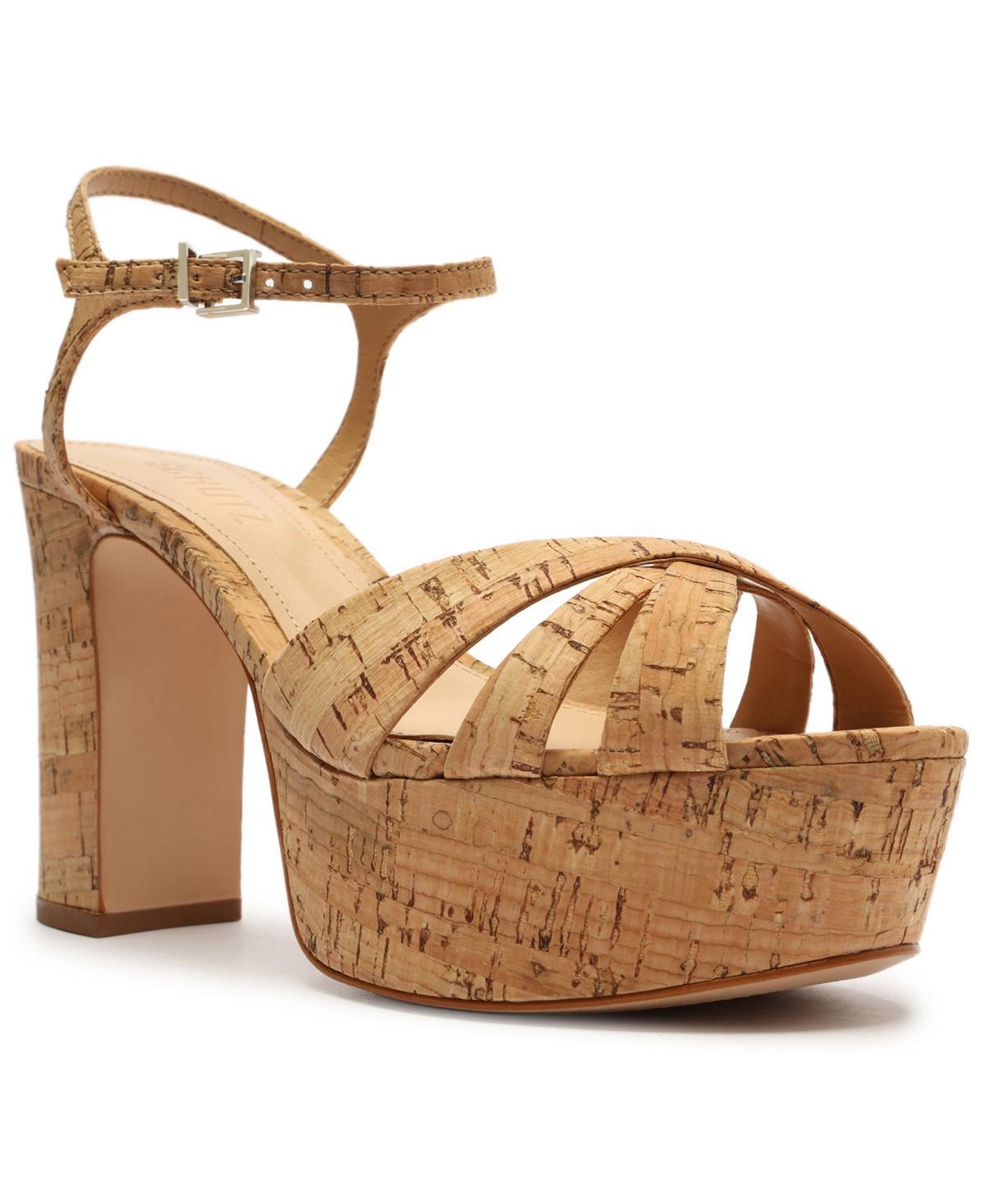 Keefa Metallic Leather Platform Sandals Product Image