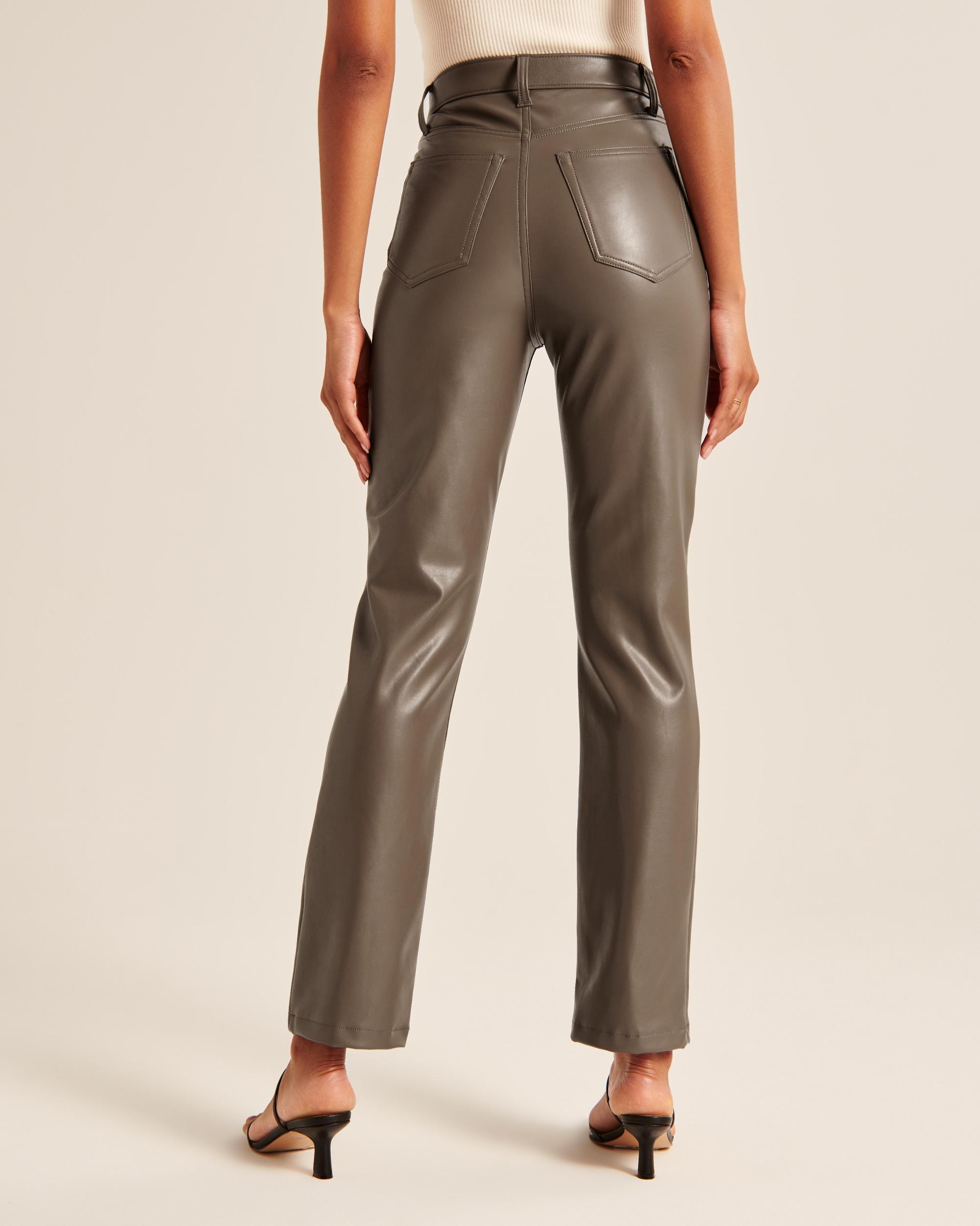 Vegan Leather 90s Straight Pant Product Image