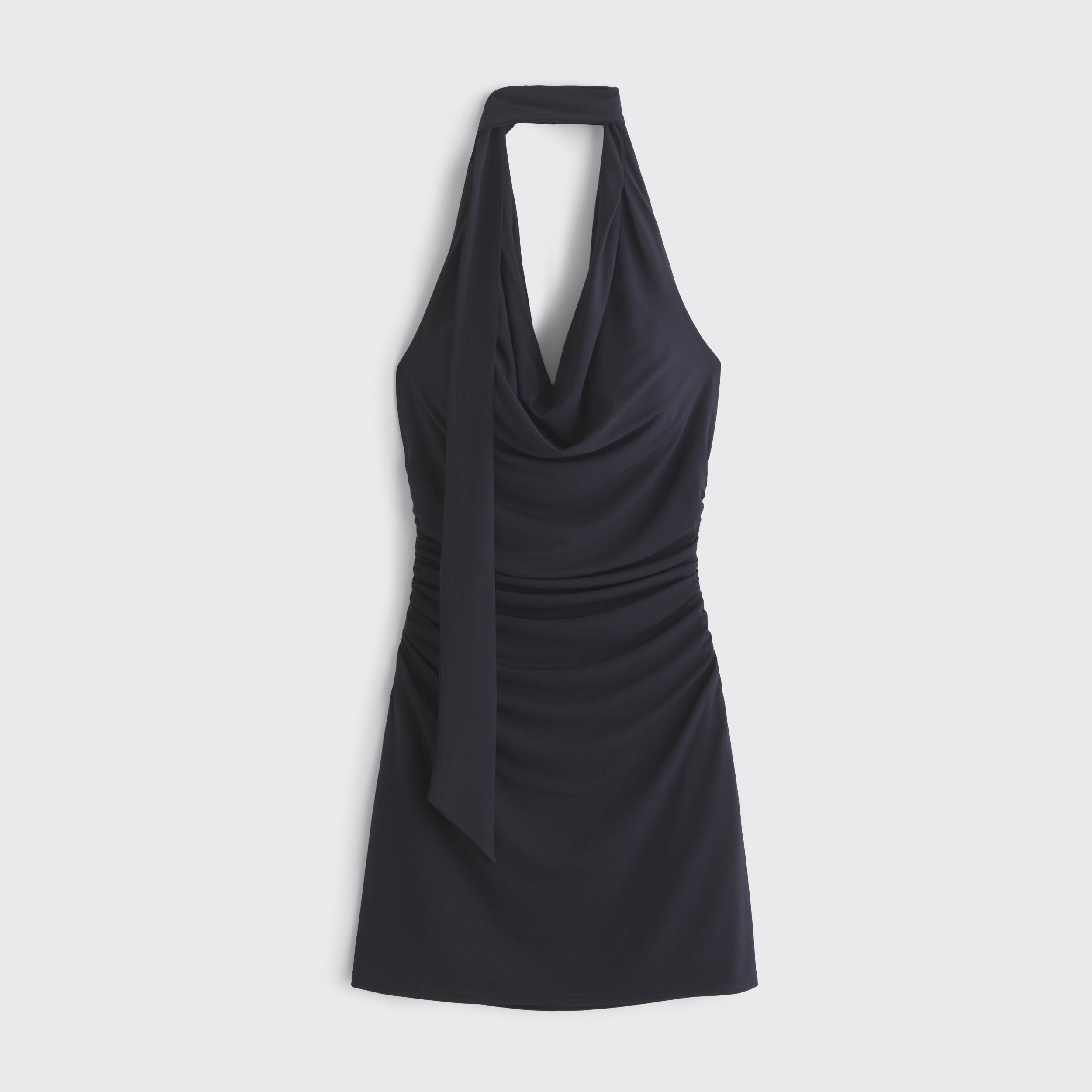 Halter Knit Mini Dress Product Image