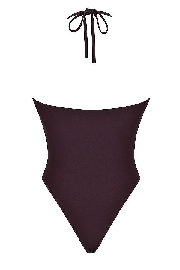 Lourdes  cacao underwired bikini top Product Image