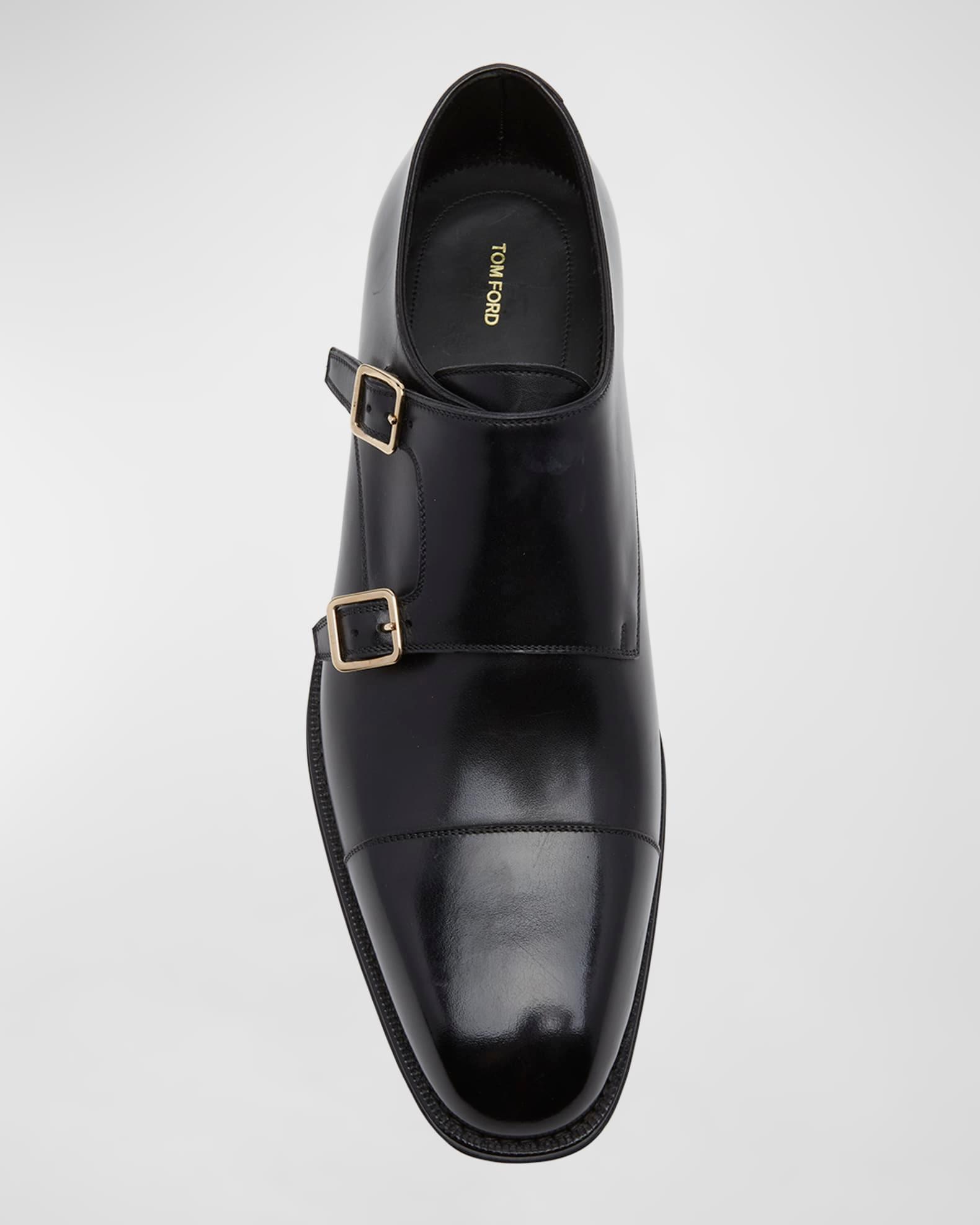 Men's Claydon Leather Double-Monk Strap Loafers Product Image